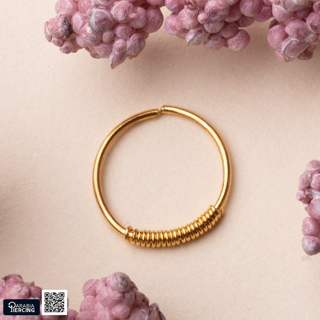 Simple Gold Nose Hoop