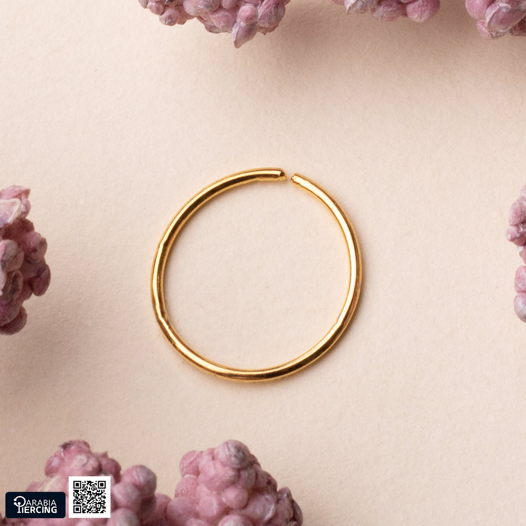 Simple Gold Nose Hoop