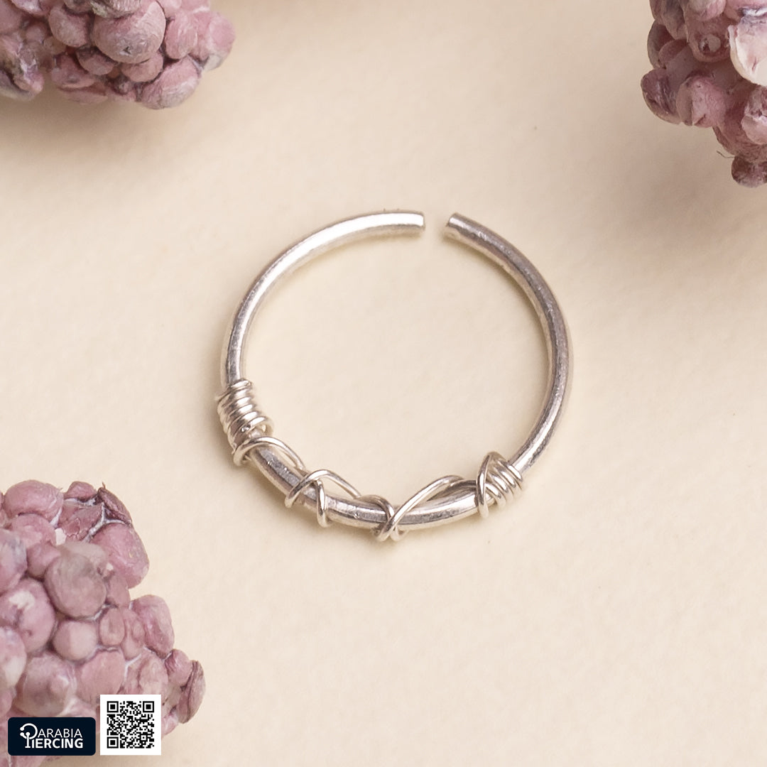 Simple Silver Nose Hoop