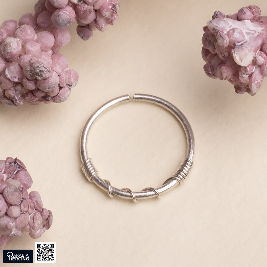 Simple Silver Nose Hoop