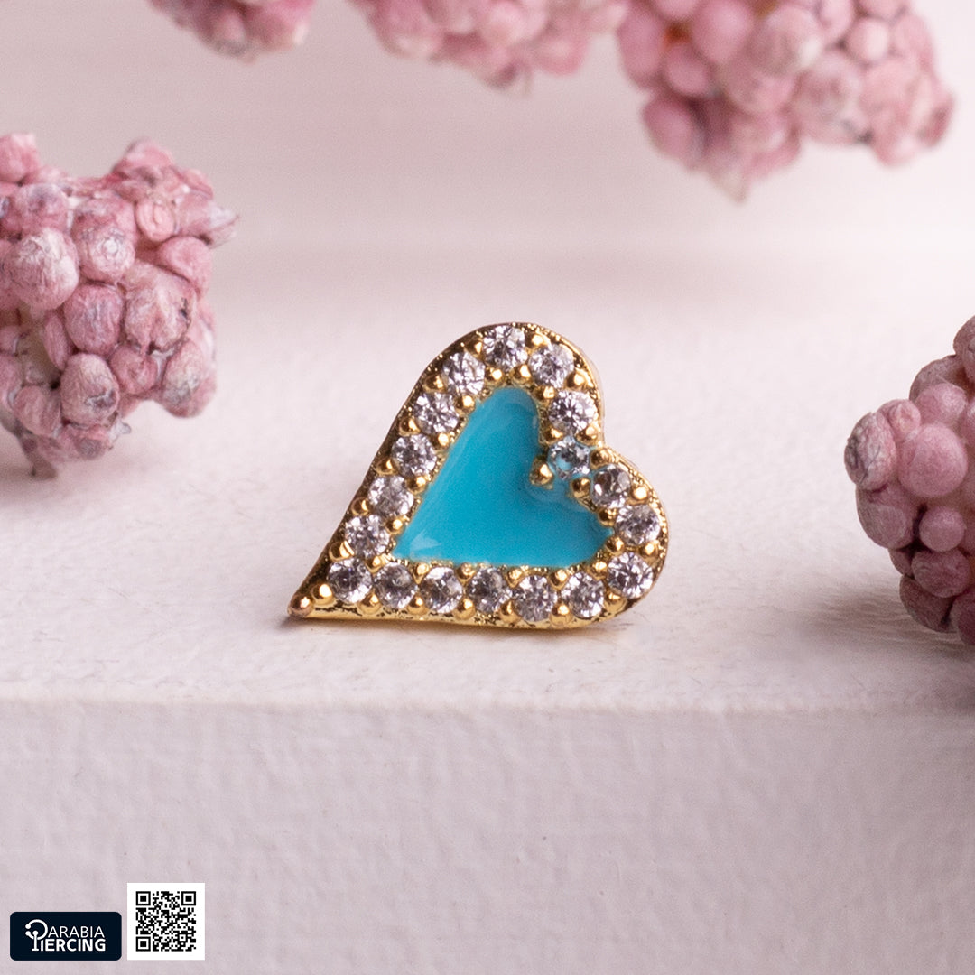 Turquoise Heart Ballback