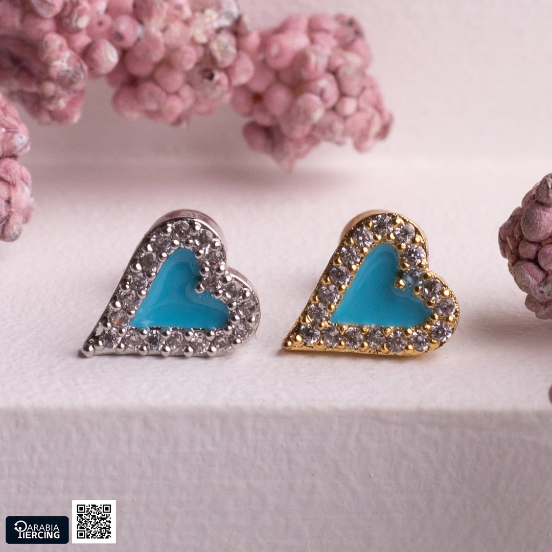 Turquoise Heart Ballback