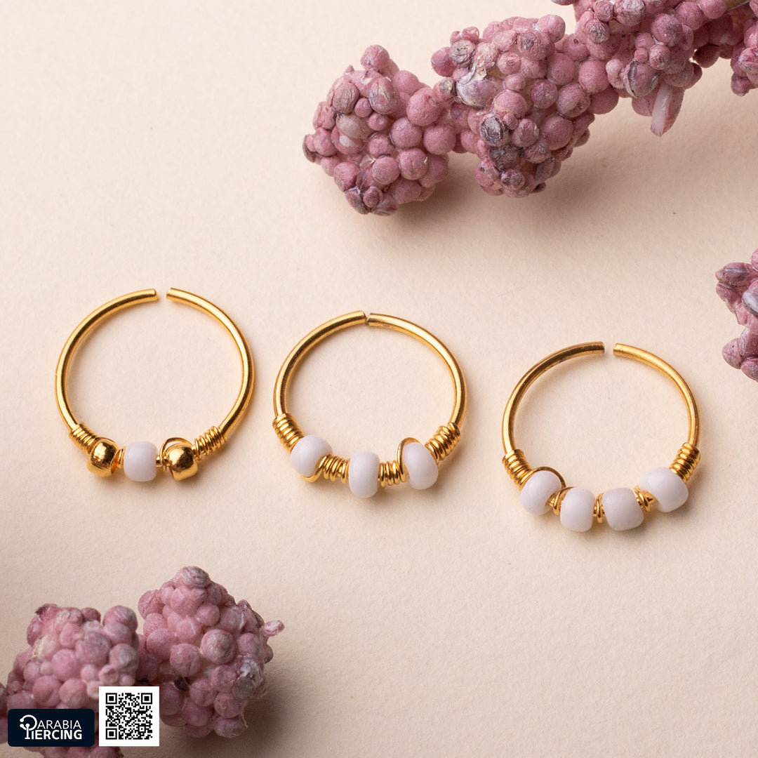 White Gold Nose Hoop