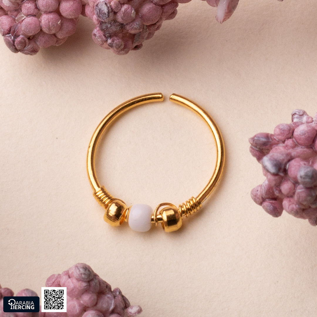 White Gold Nose Hoop