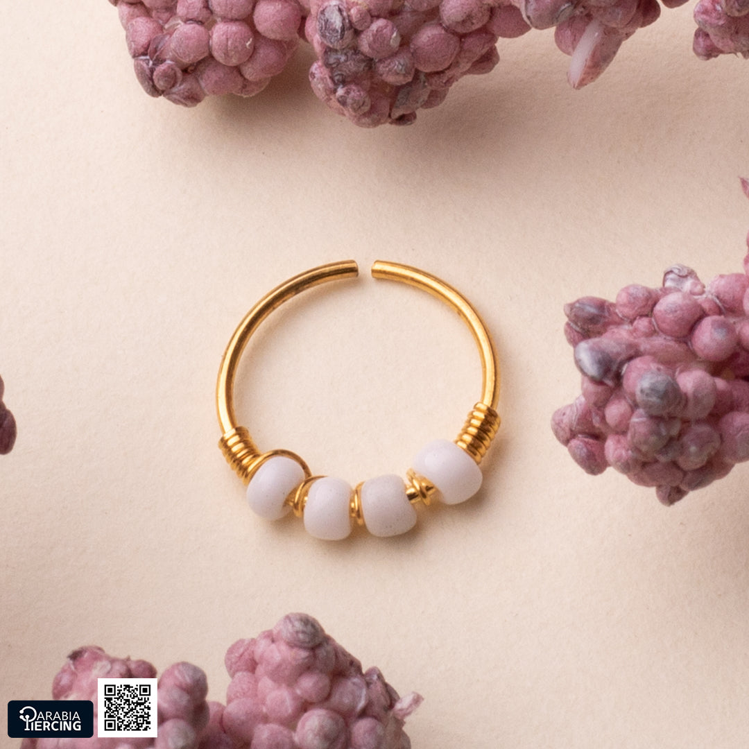 White Gold Nose Hoop