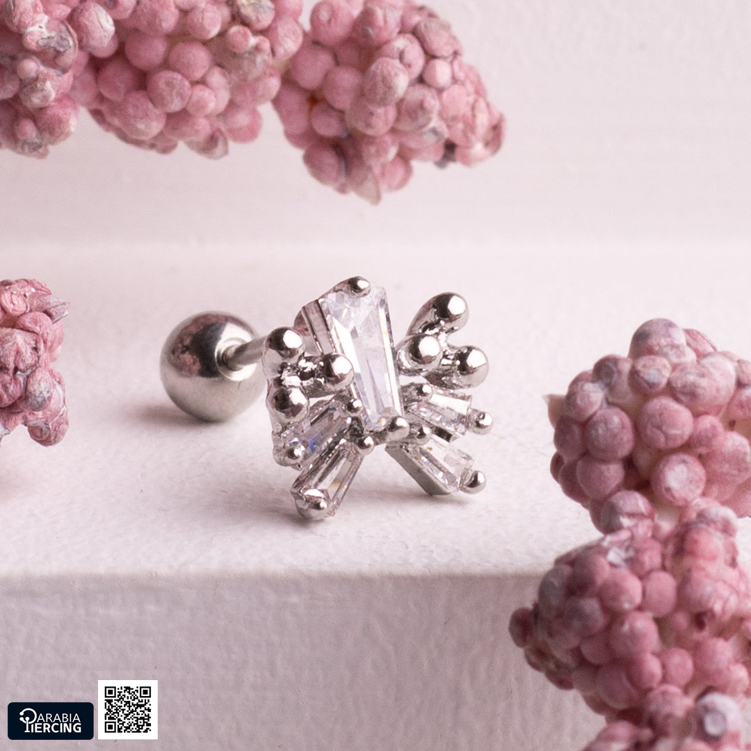 Wide Ballback Earring