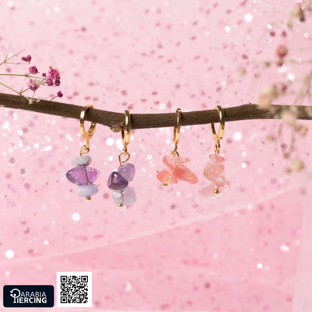 Colorful Stone Dangling Earrings