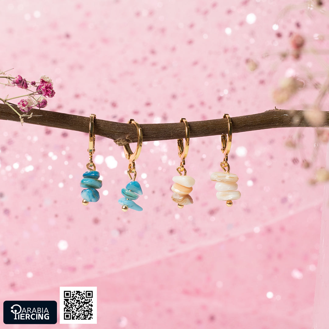 Colorful Stone Dangling Earrings