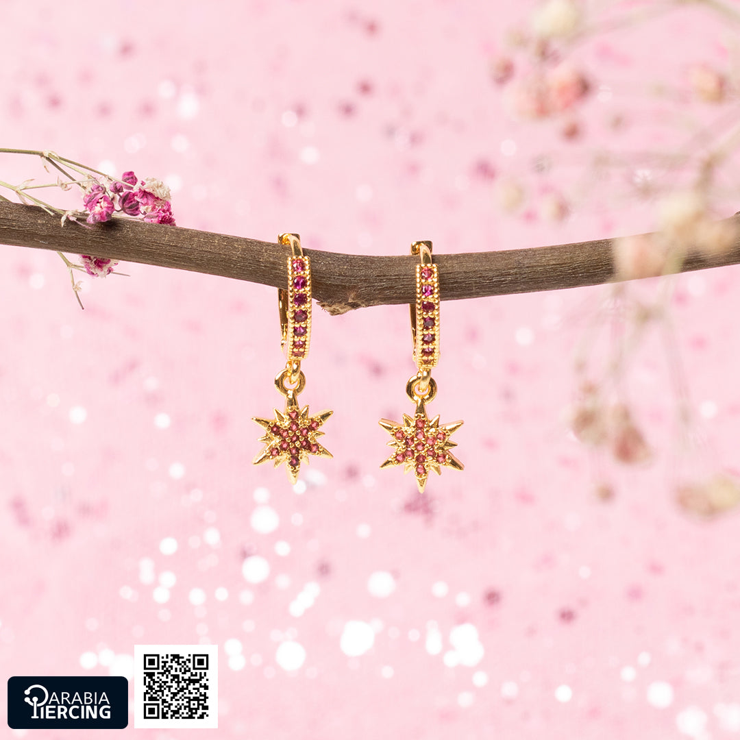 Shooting Star Dangling Earrings