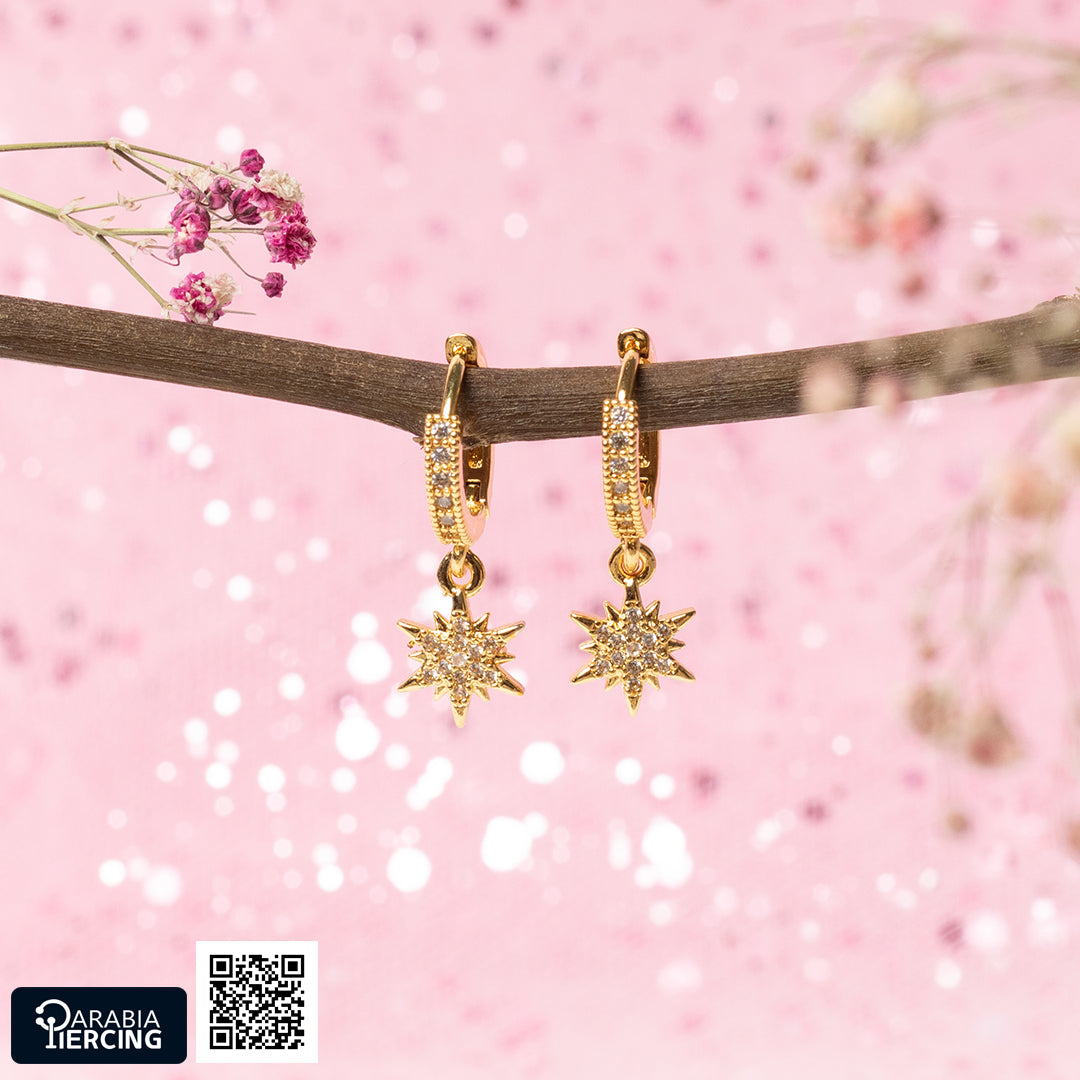 Shooting Star Dangling Earrings