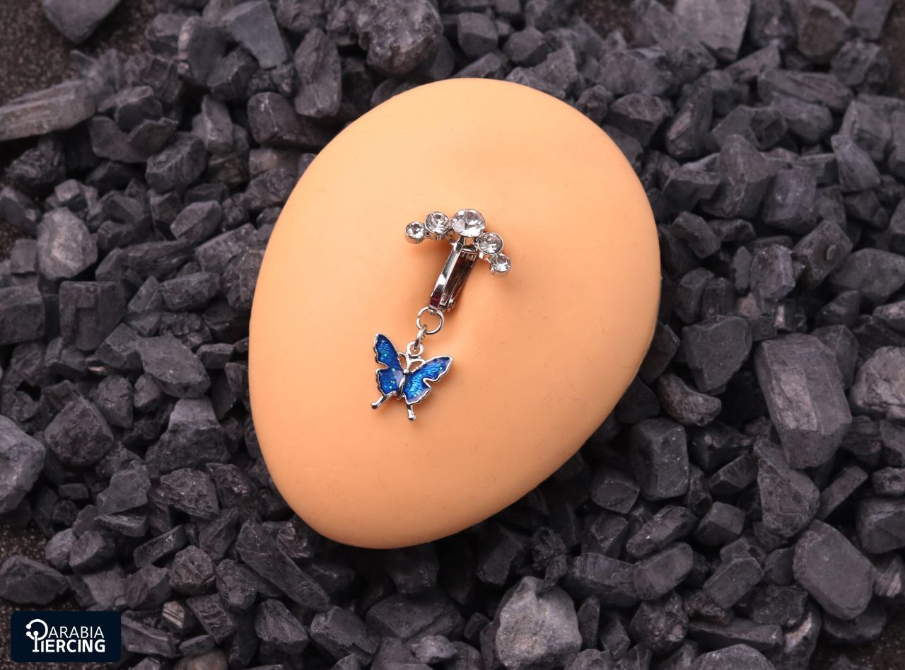 Blue Butterfly Fake Belly