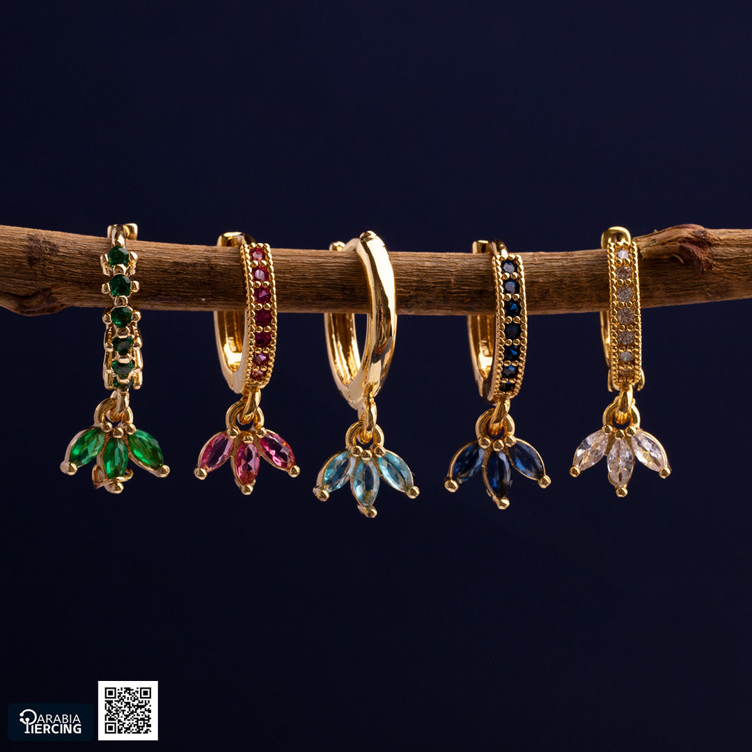 Dangling Crown Earrings