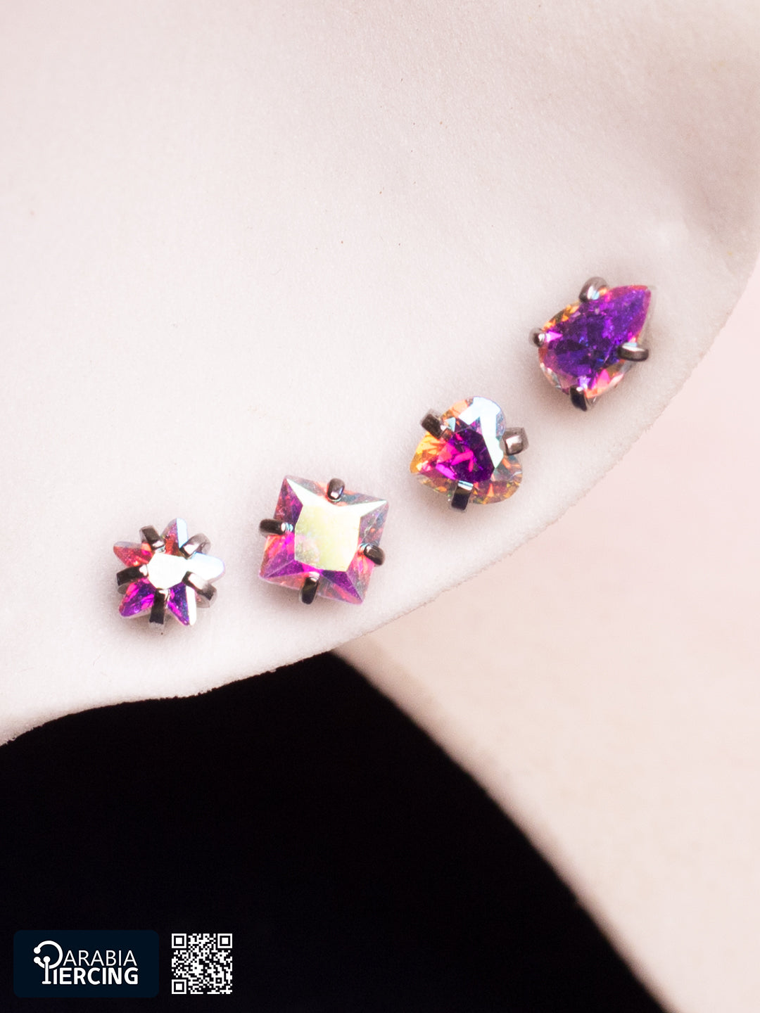 Multicolor Zircon Flatback