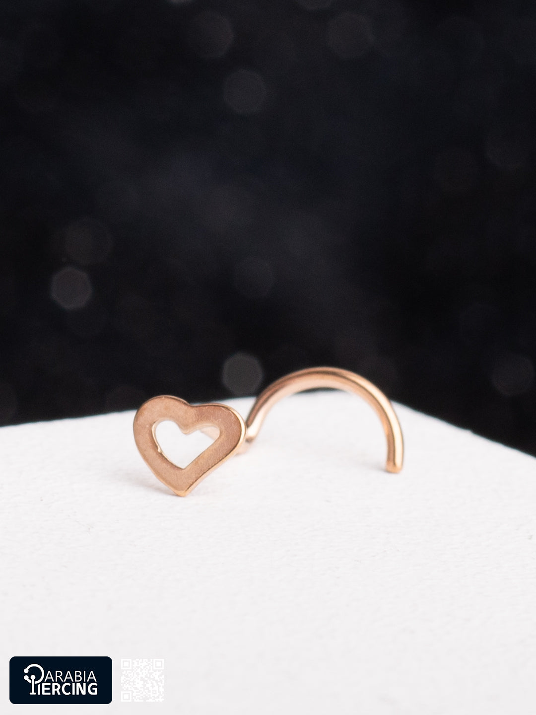 Rose Gold Heart U shape