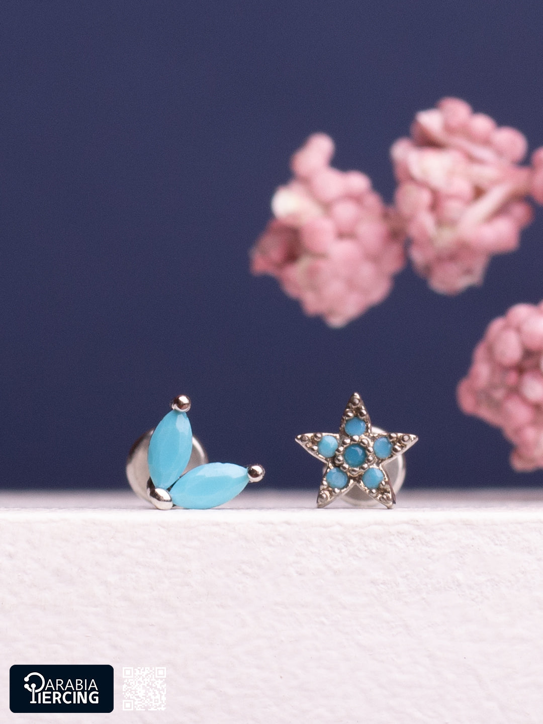 Turquoise Leaf Flatback