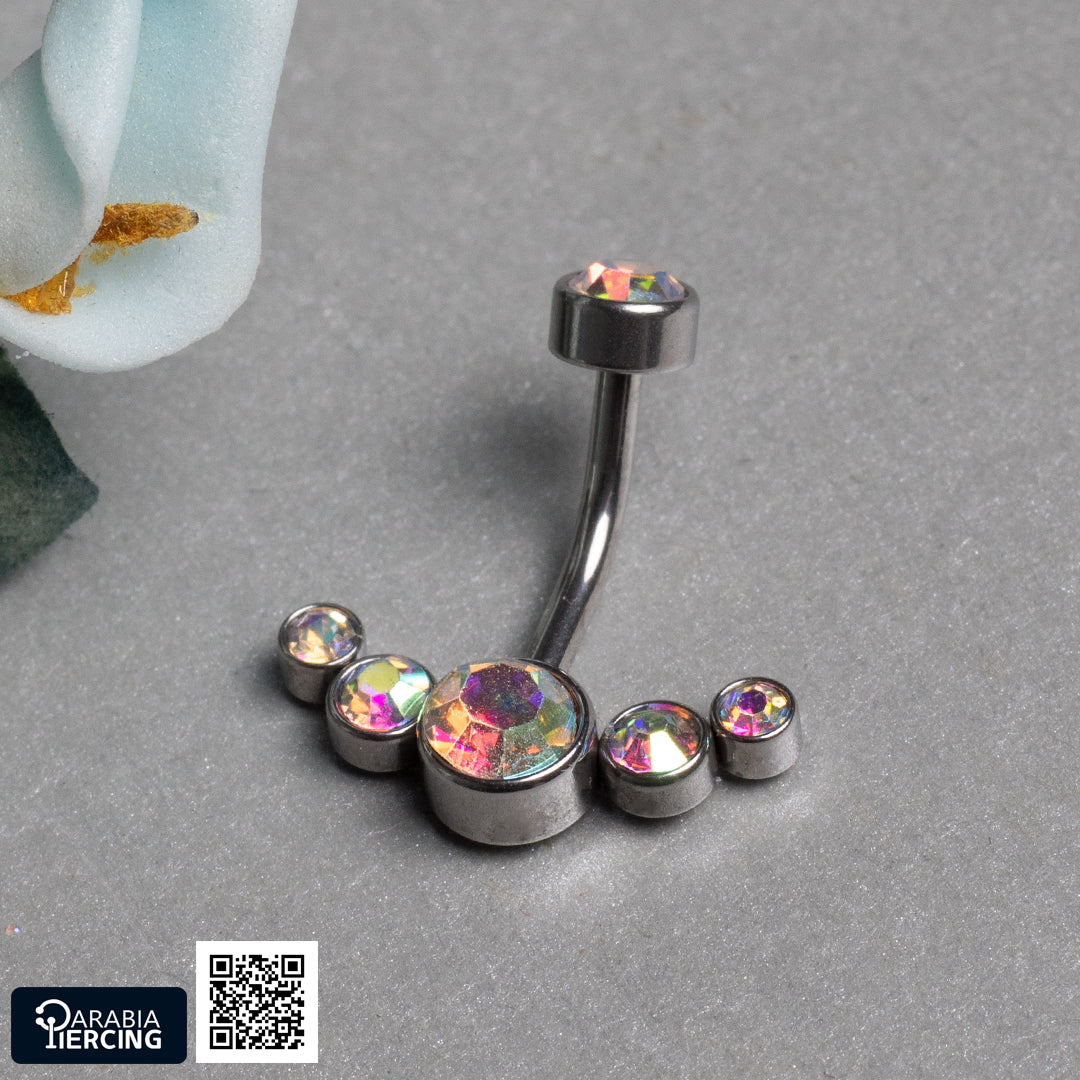 Zircon Bellybutton Ring