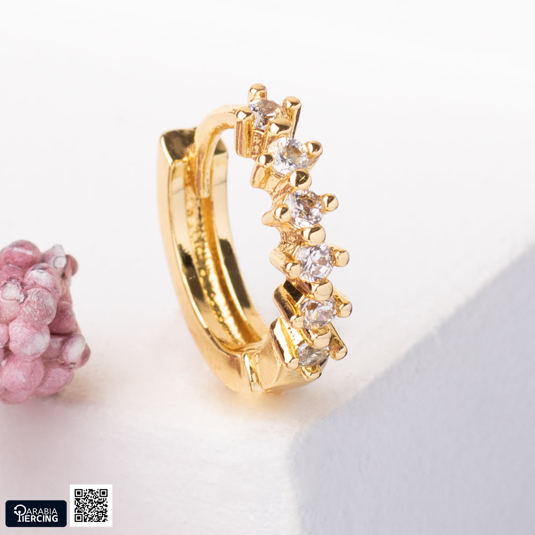 Gold Colorful Earrings