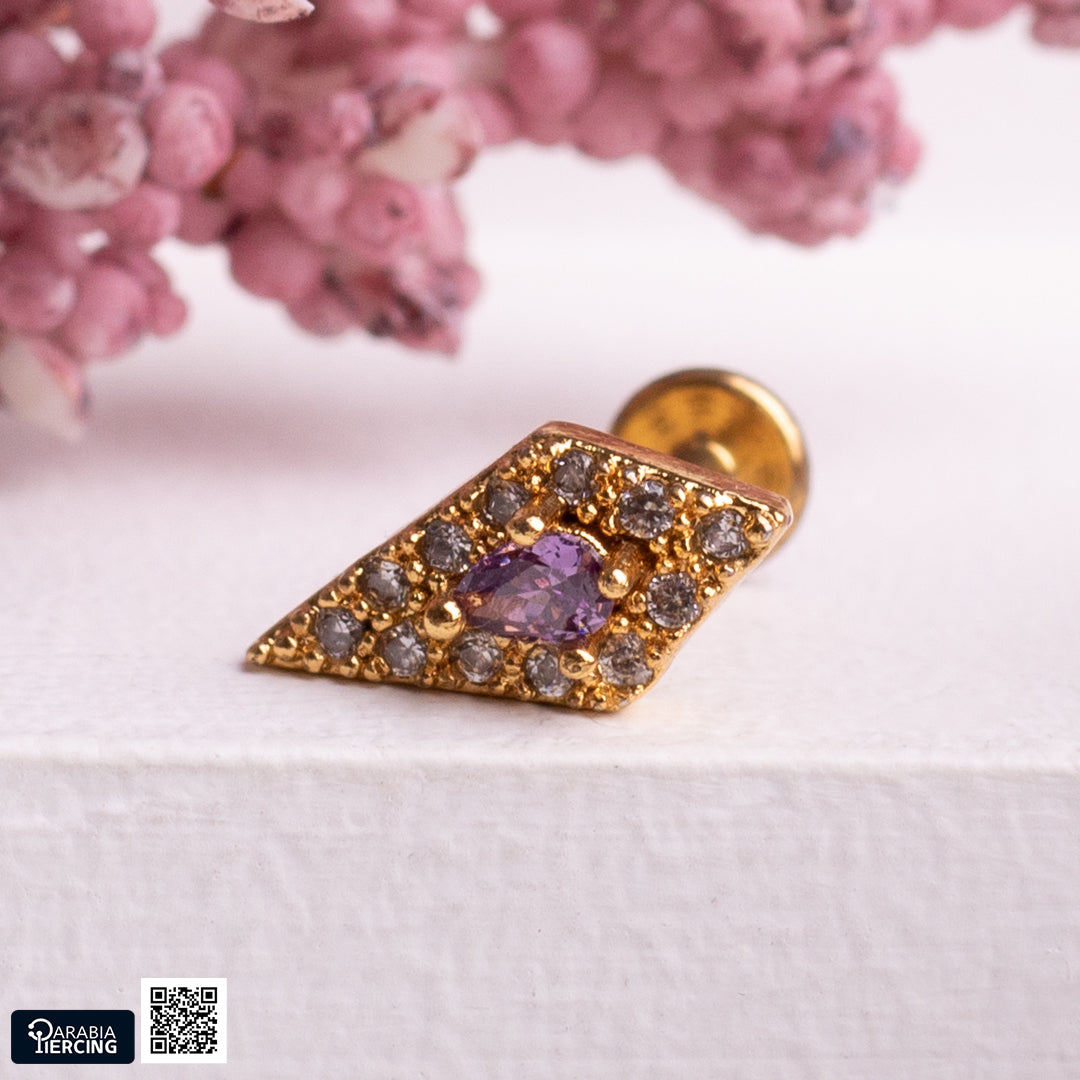 Colorful Stone Golden Flatback