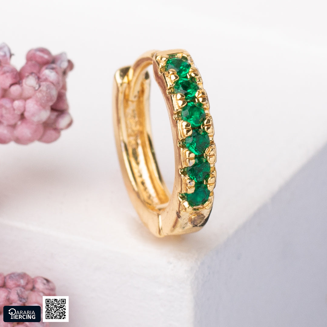 Colorful Gold Earrings