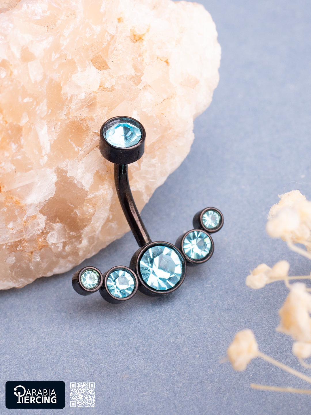 Zircon Black Bellybutton Ring