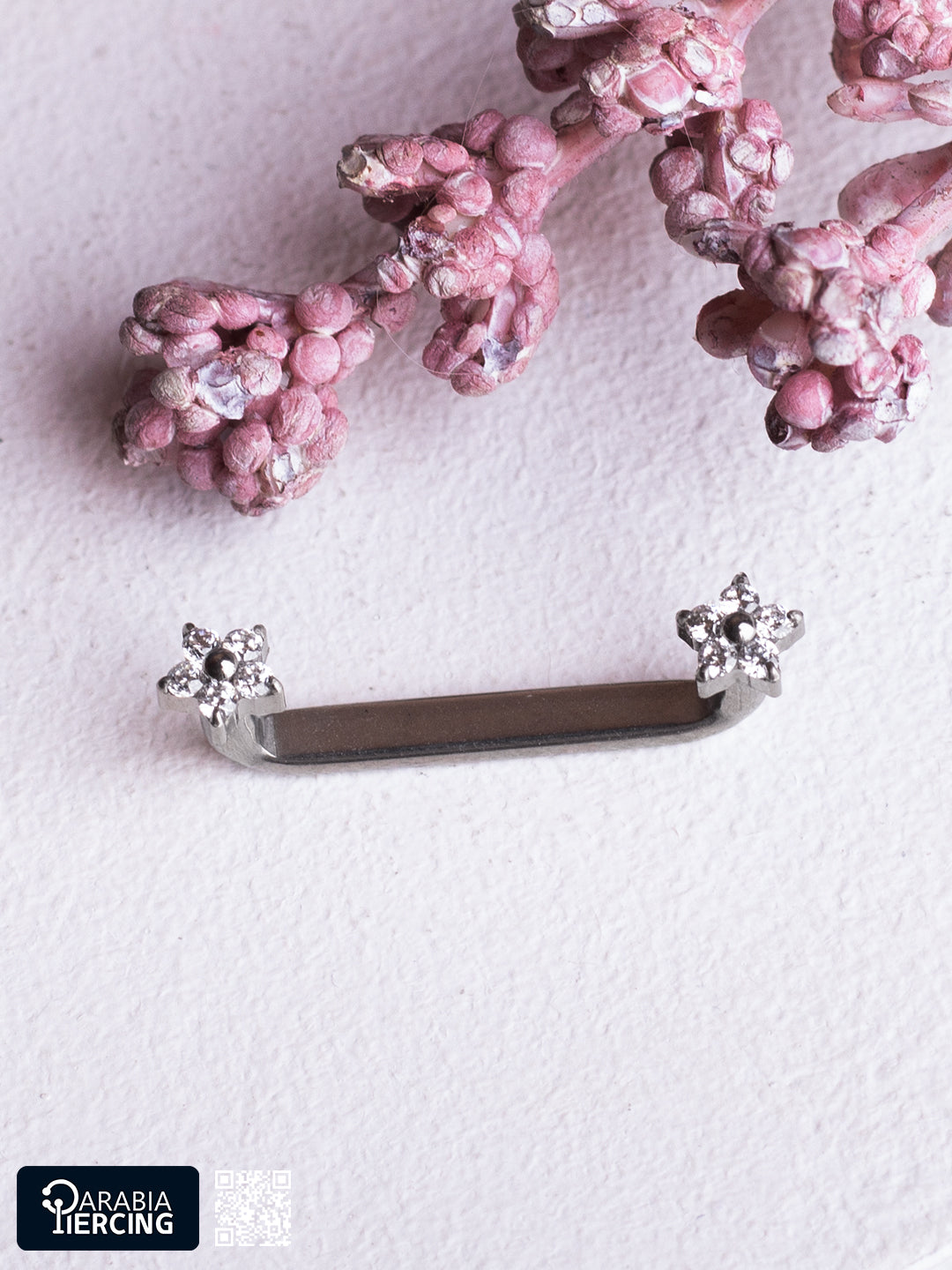 Flower Surface Titanium Earring