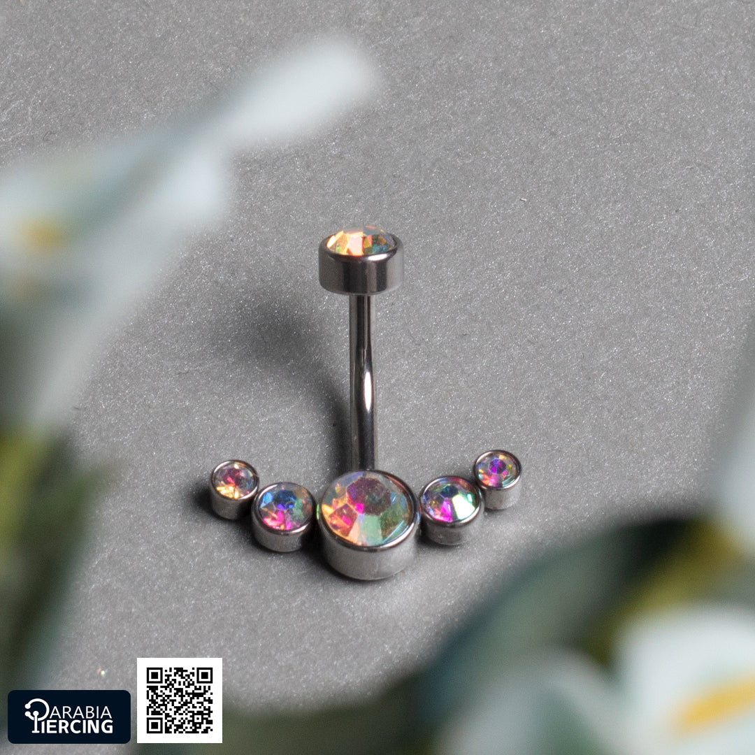 Zircon Bellybutton Ring