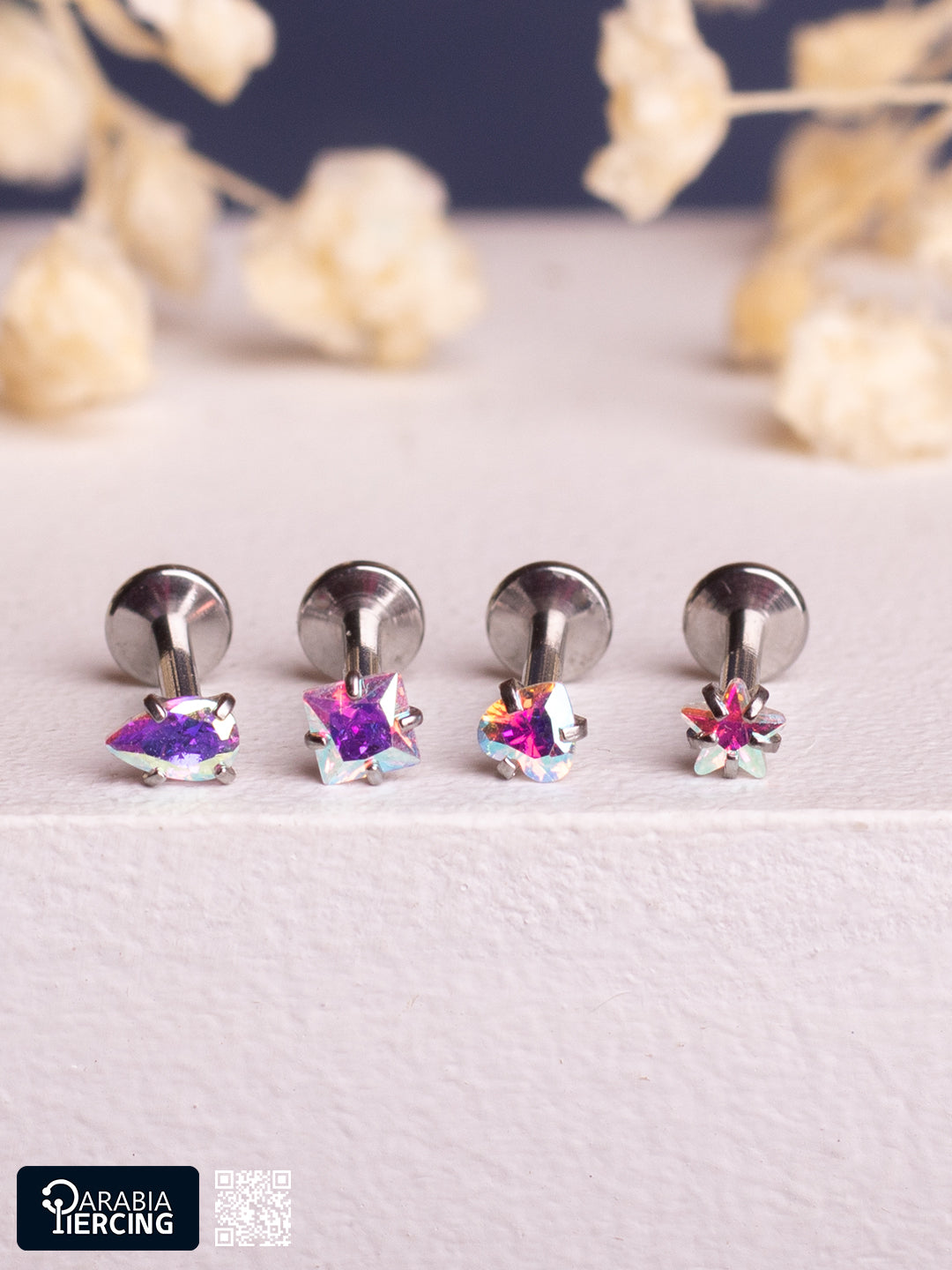 Multicolor Zircon Flatback
