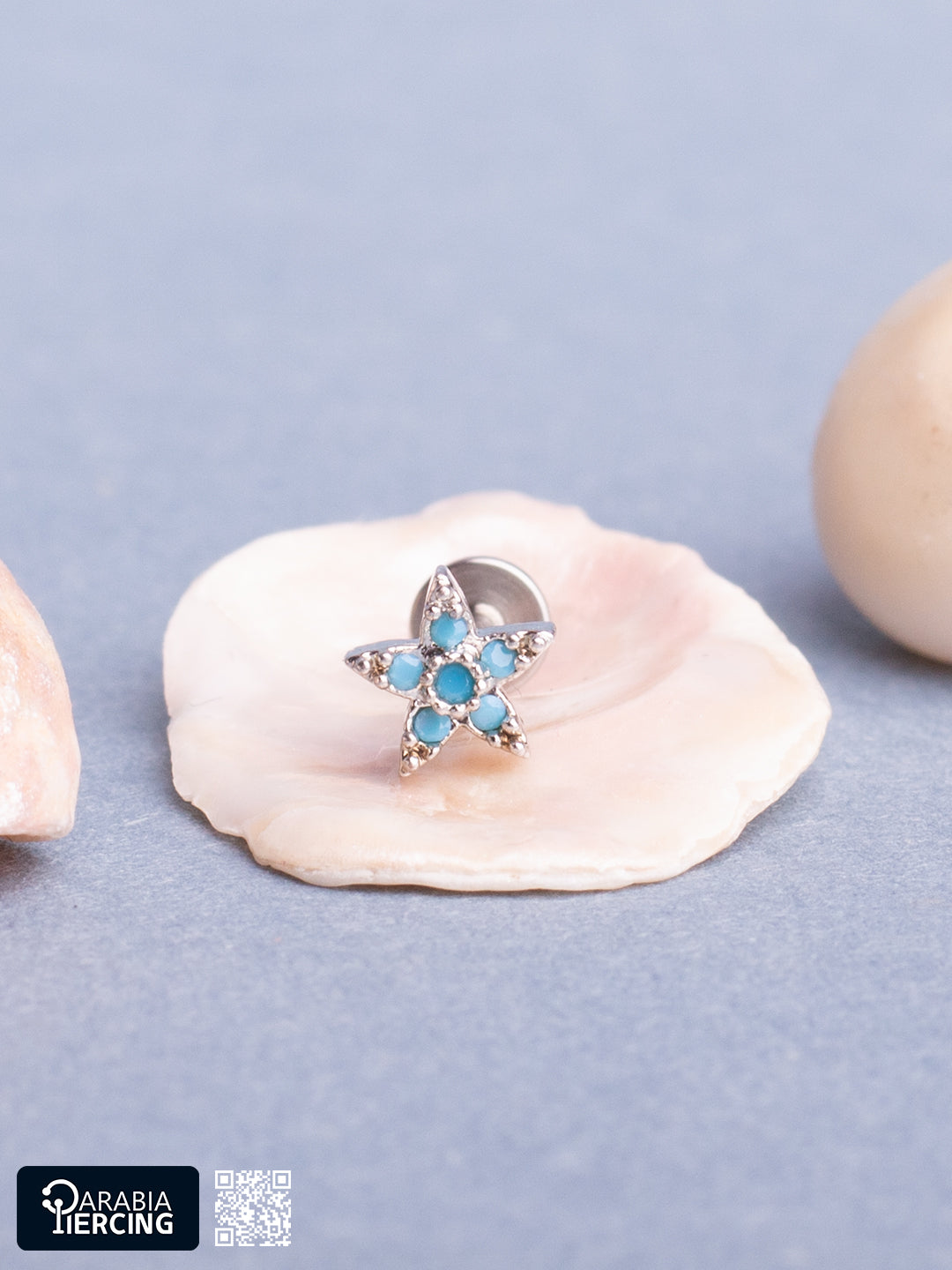 Turquoise Little Star Flatback