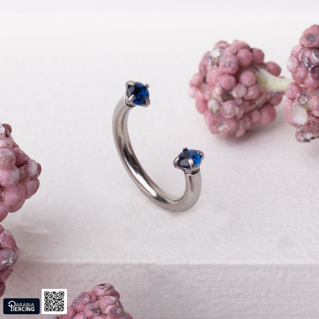 Mini Colorful Zircon Horseshoe