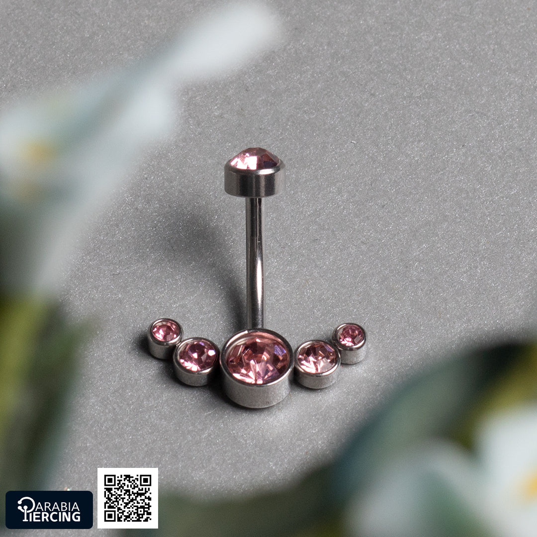 Zircon Bellybutton Ring