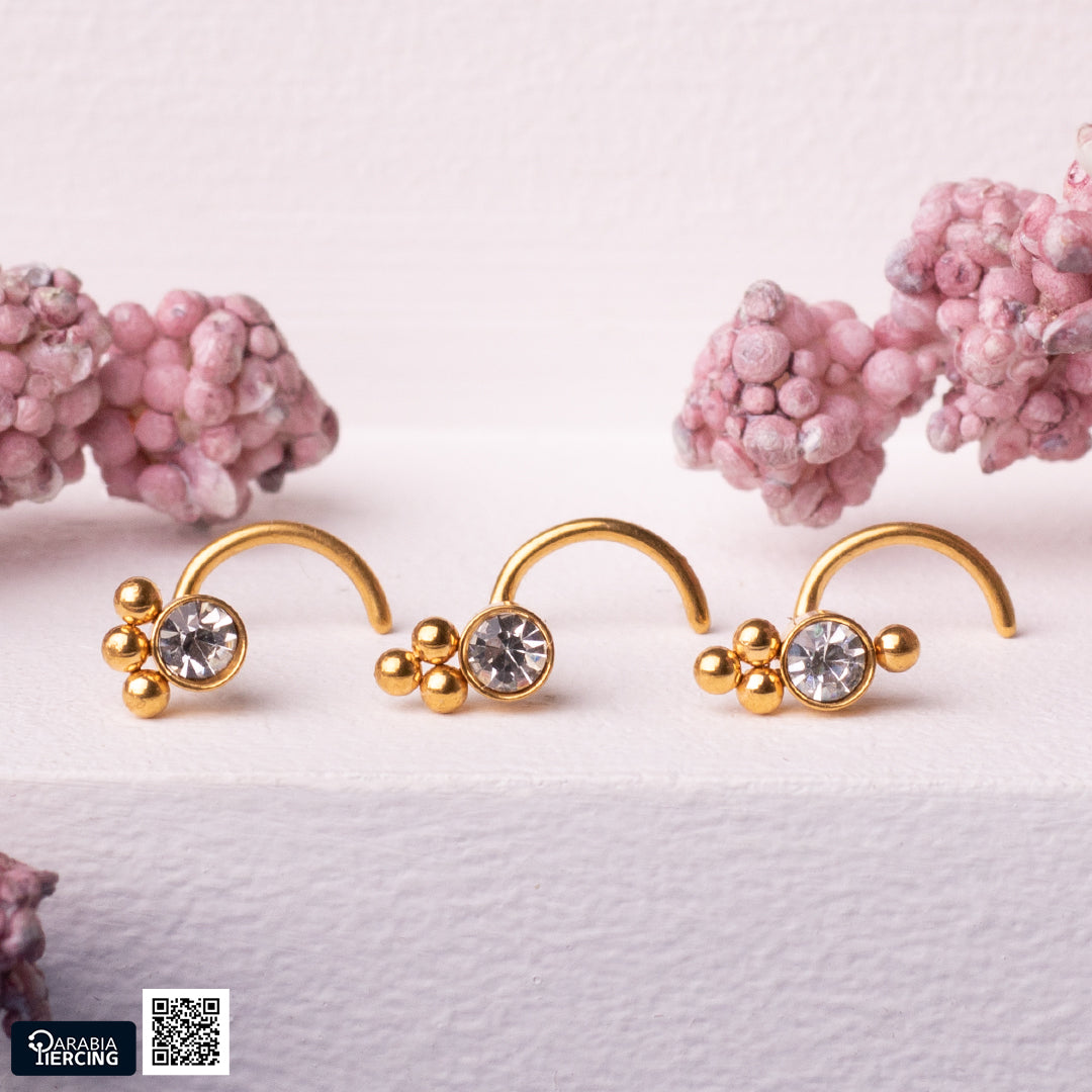 Big Dots Gold U shape