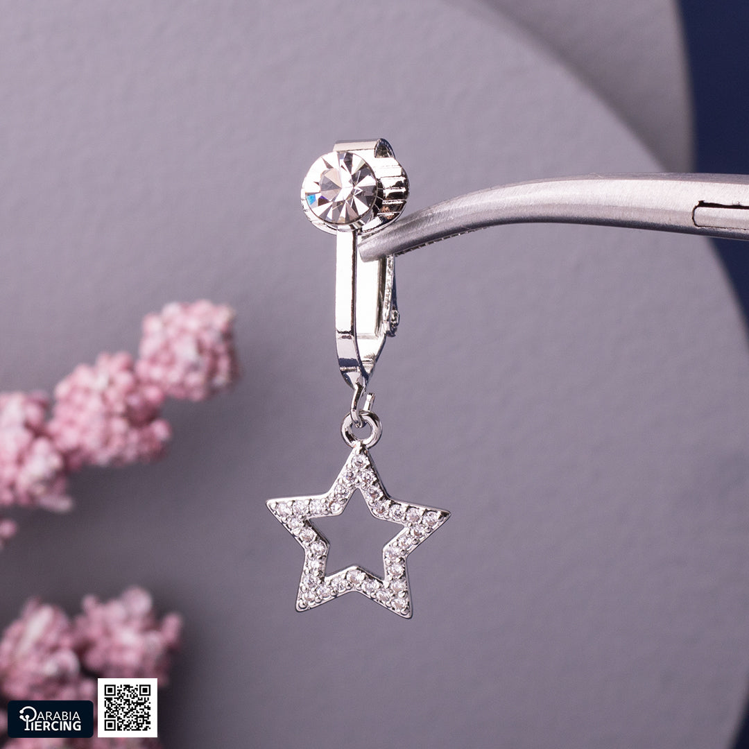 Dangling Star Fake Belly Ring