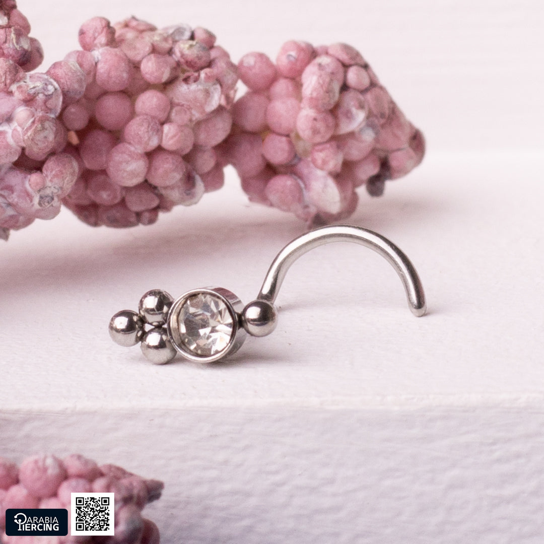 Big Dots Silver U shape