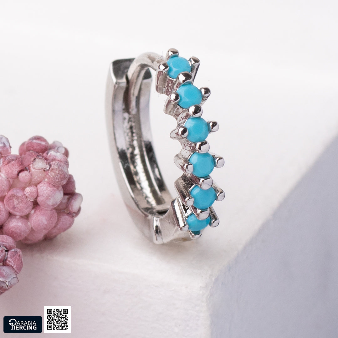 Silver Colorful Earrings