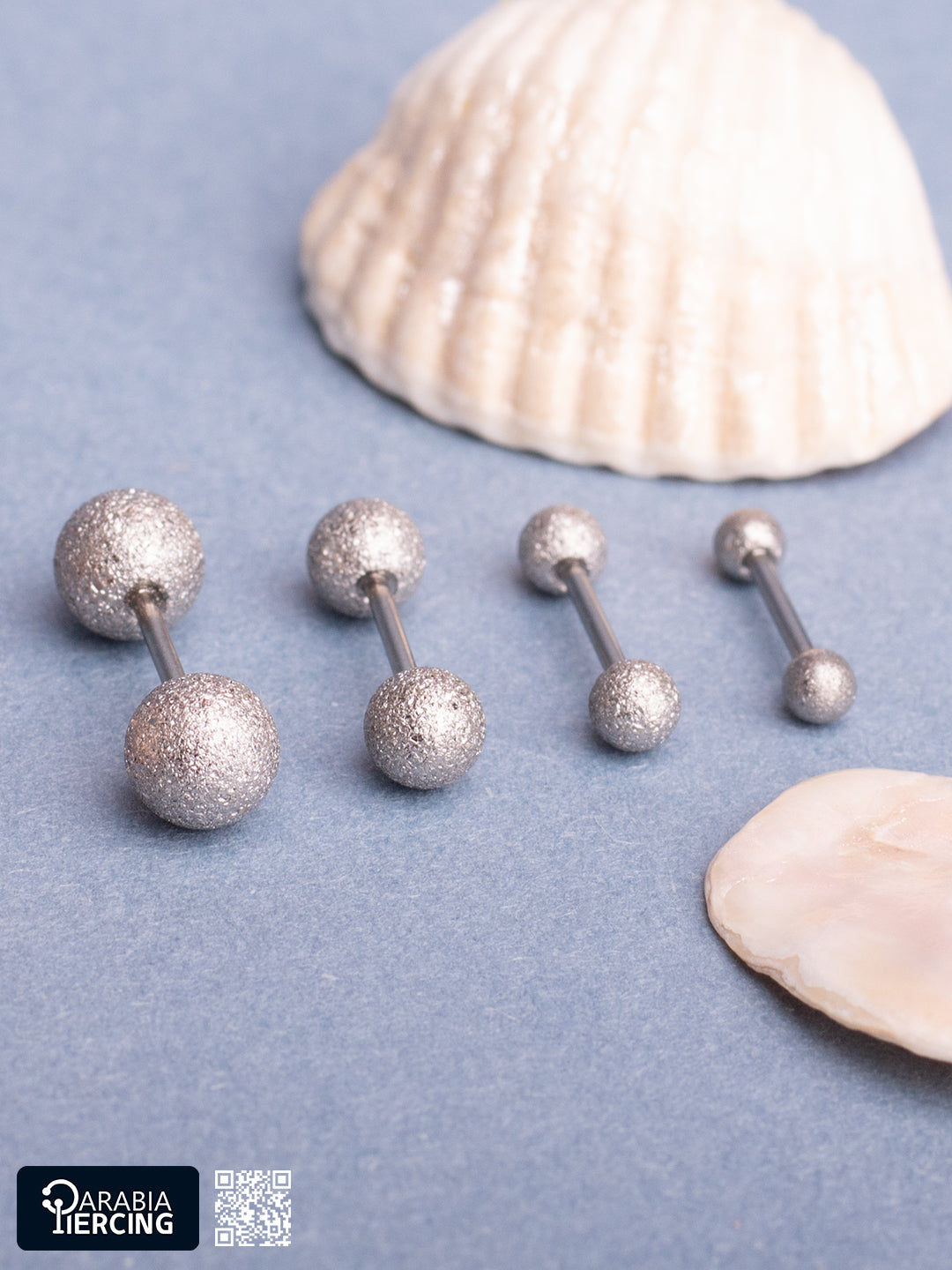 Glossy Double Ball Silver Set
