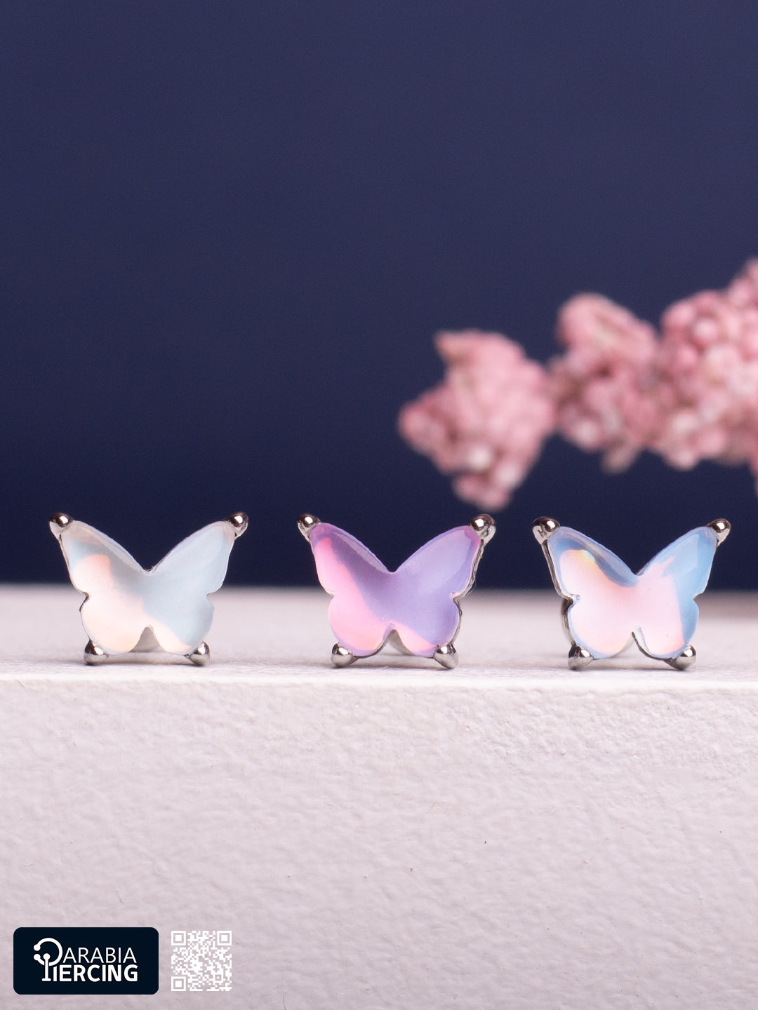 Hologram Butterfly Flatback