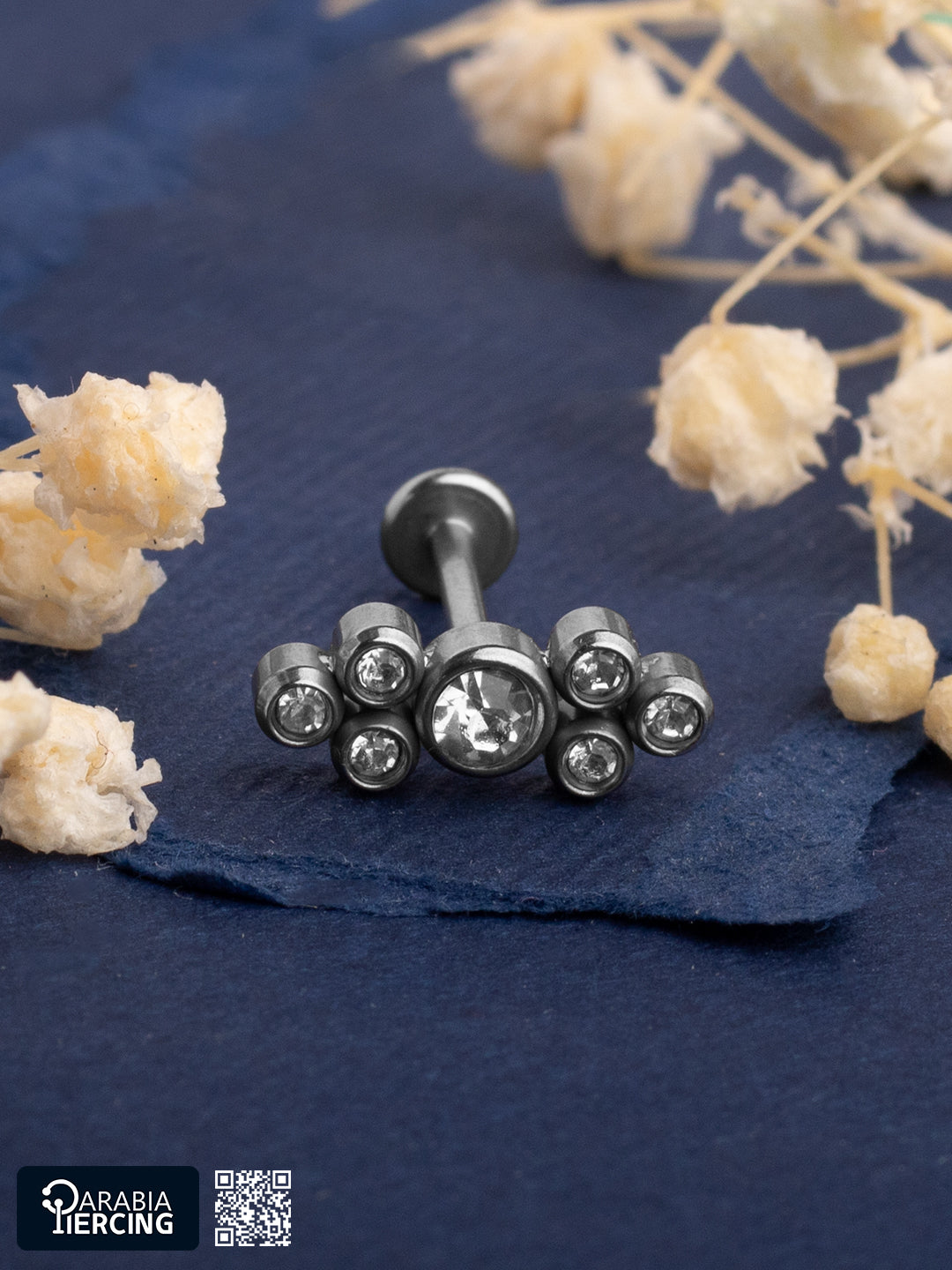 Crystal Dots Stud Flatback