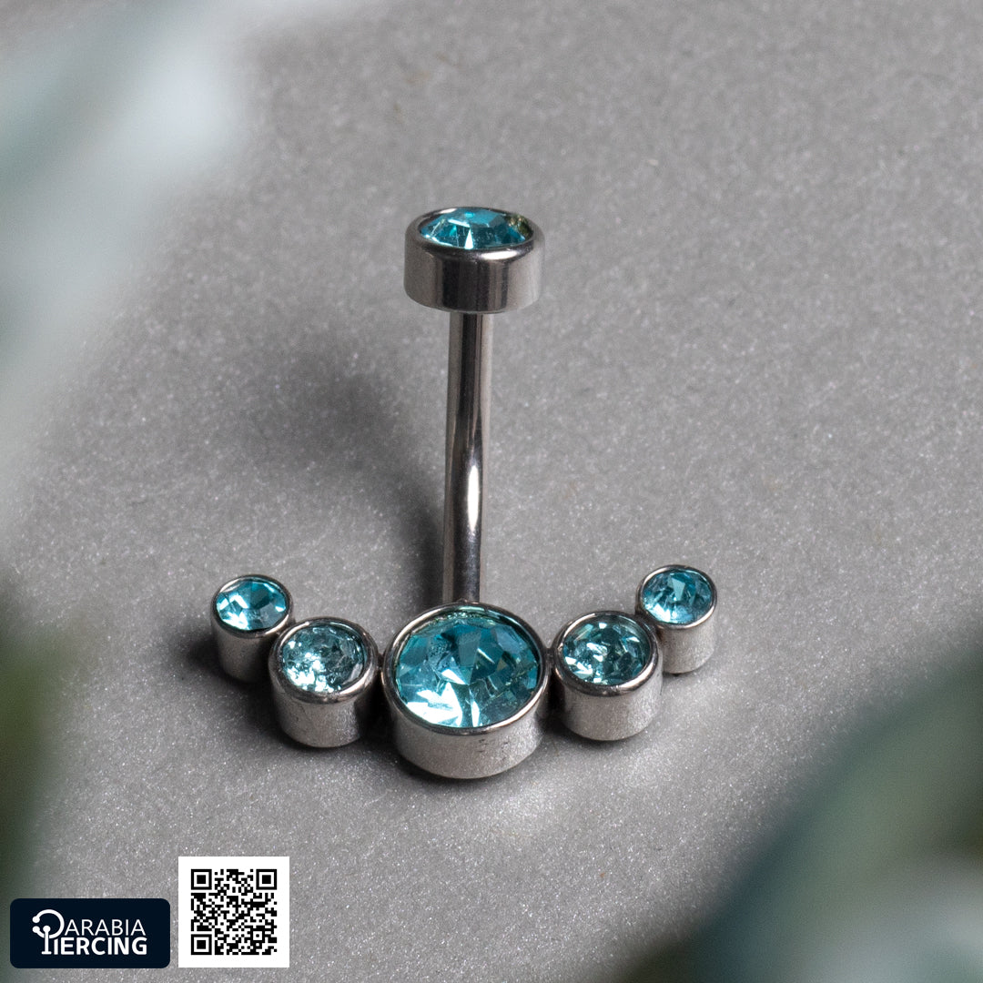 Zircon Bellybutton Ring