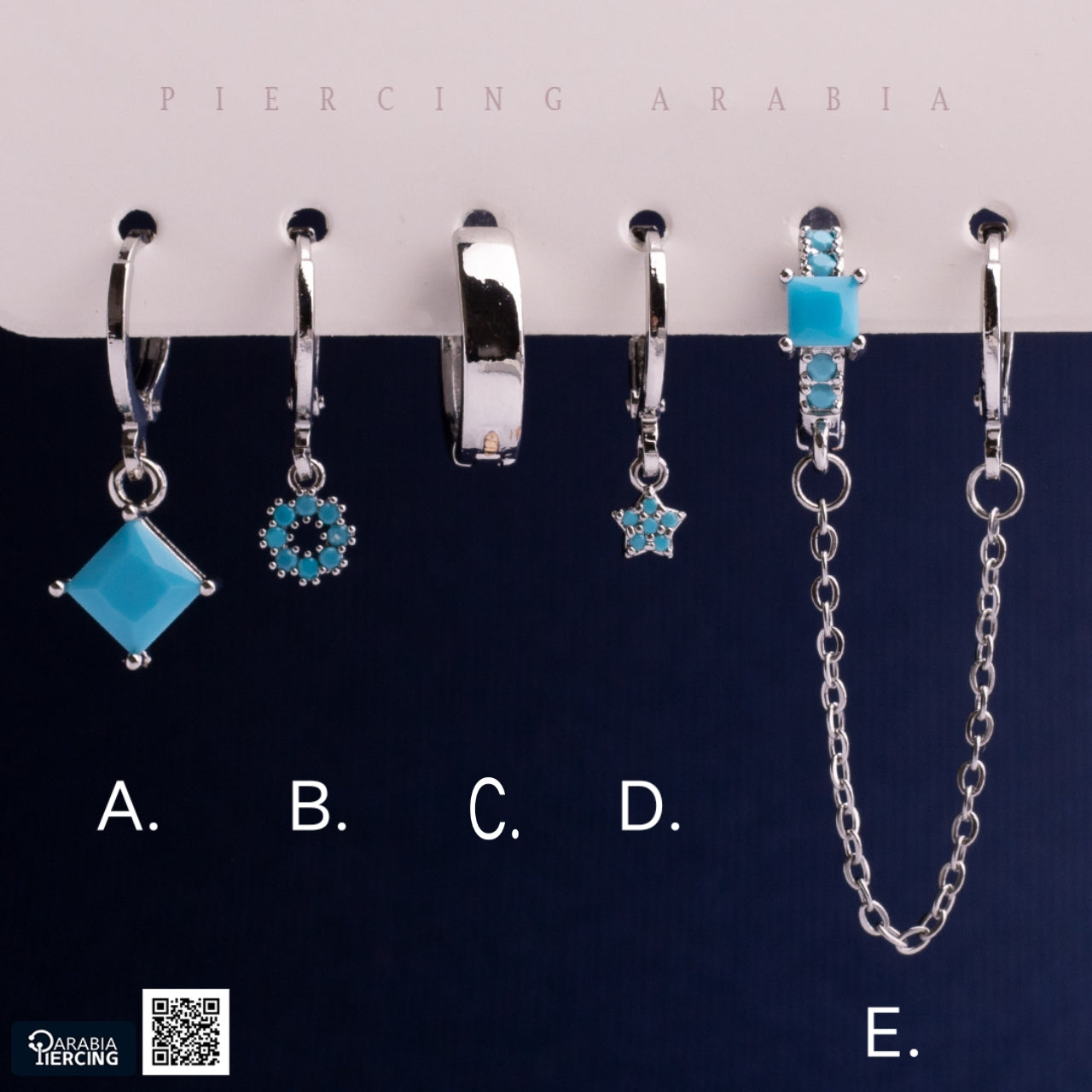 Turquoise Dangle Clickers Set
