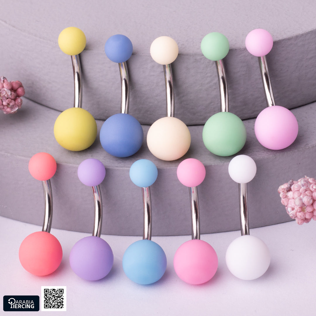 Matte Colorful Belly Ring