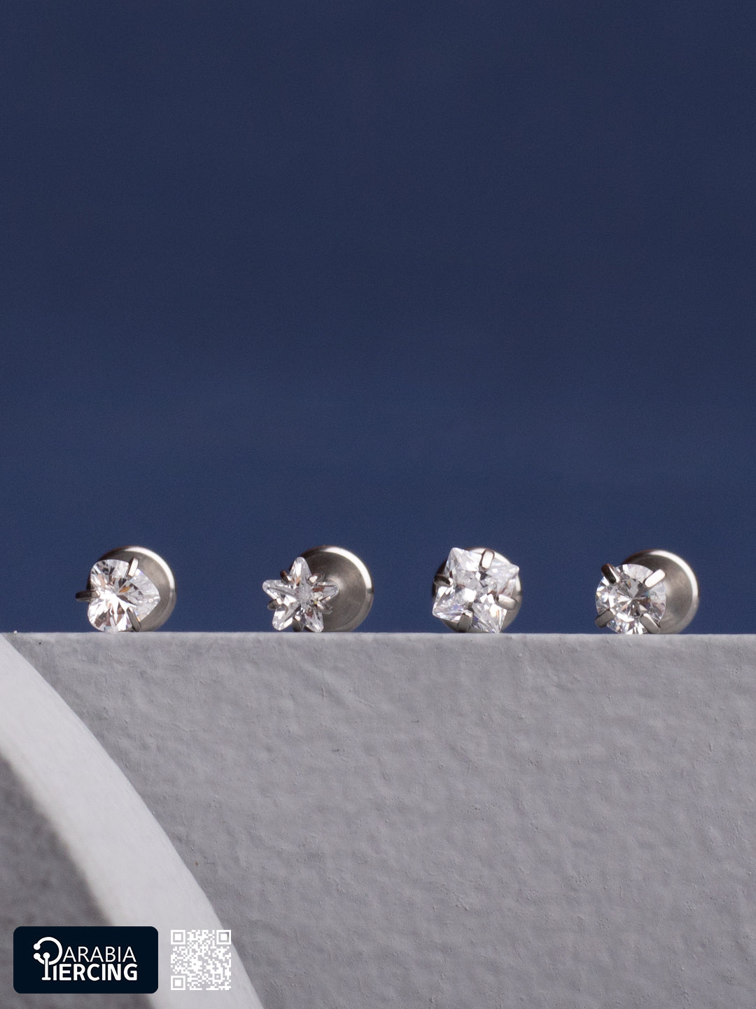 White Zircon Flatback
