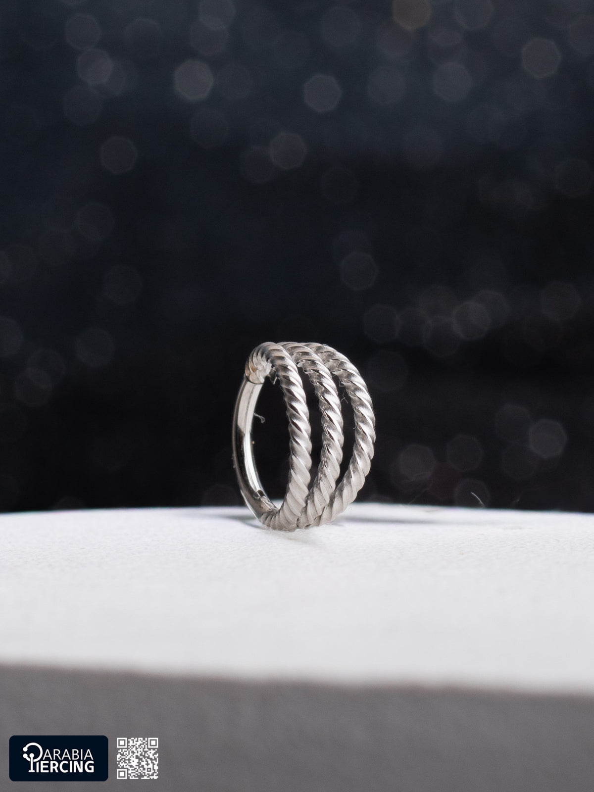 Triple Spiral Silver Clicker