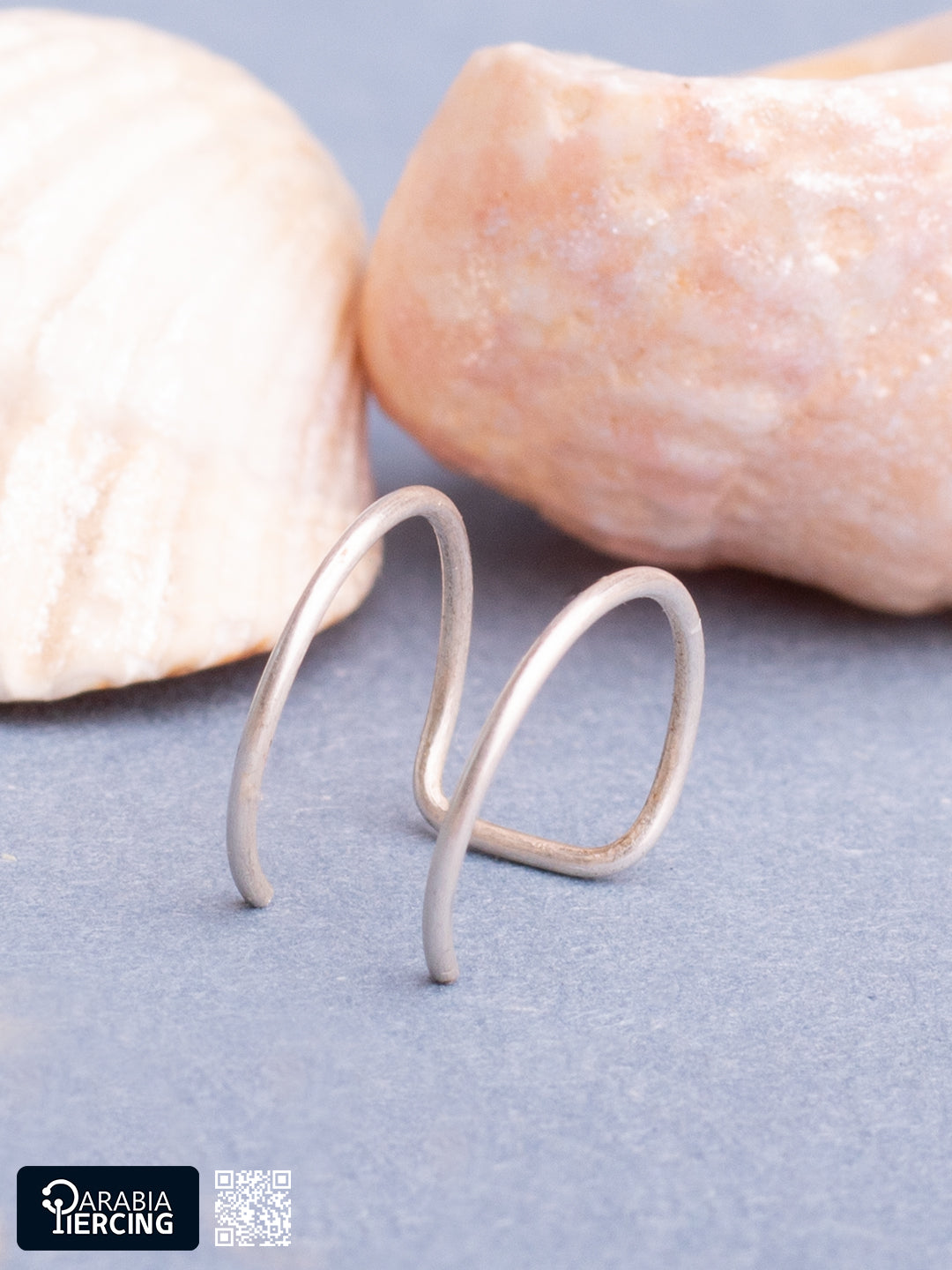 Fake Double Hoop Nose piercing