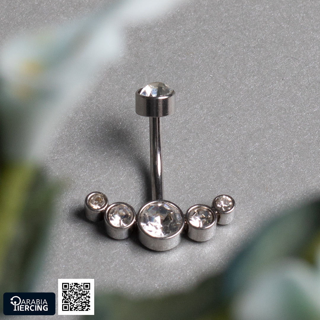 Zircon Bellybutton Ring