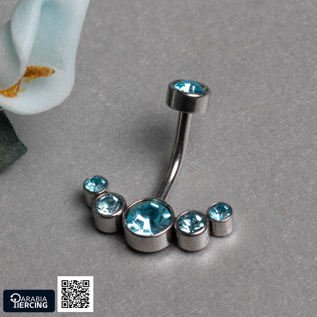 Zircon Bellybutton Ring