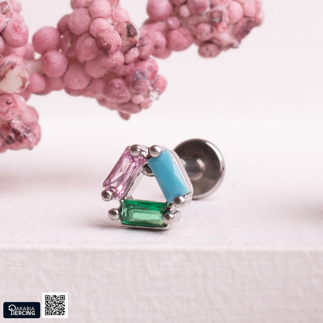 Colorful Triangle Flatback