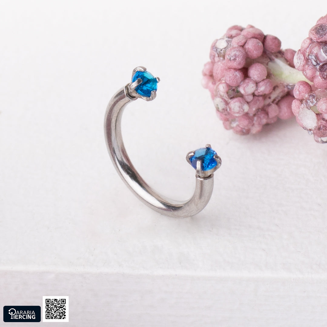 Mini Colorful Zircon Horseshoe