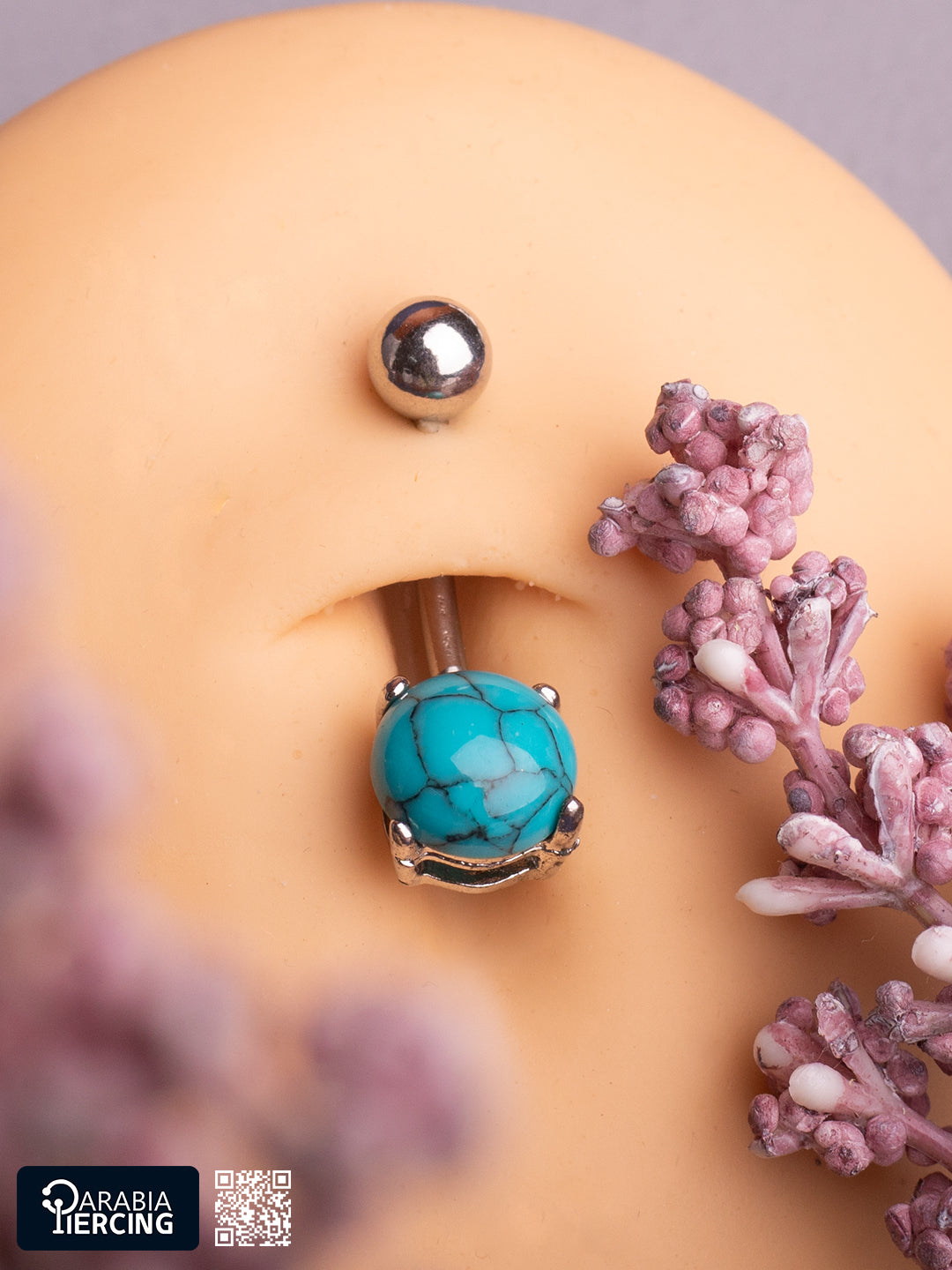 Turquoise Marble Bellyring