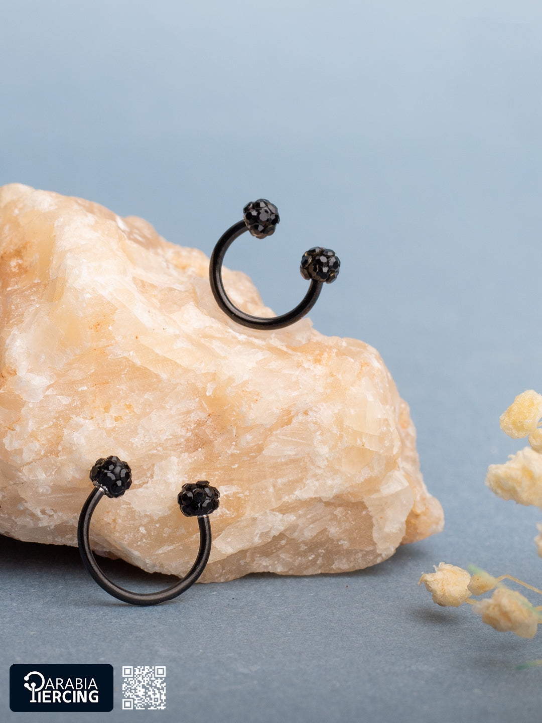 Double Discoball Black Horseshoe