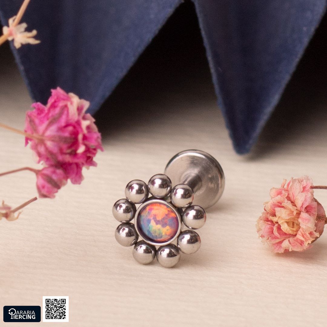 Mini Opal Flower Flatback